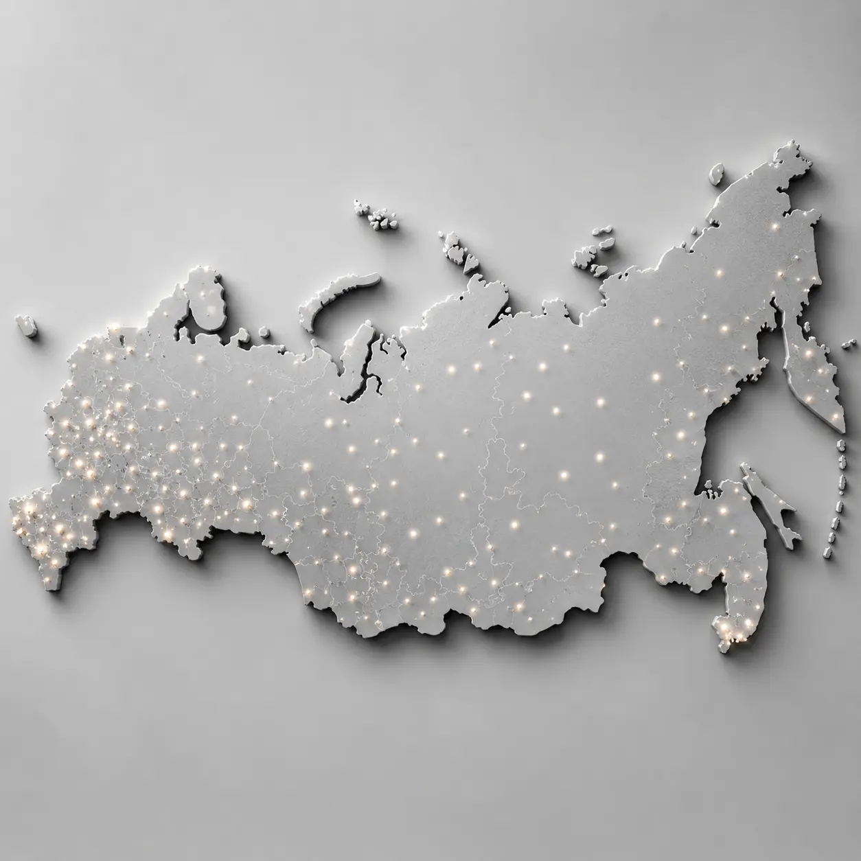 Карта представительств по России